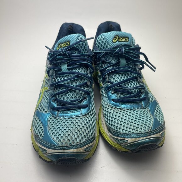 Asics Womens Gel Cumulus 16 T489N Blue Running Shoes Sneakers Size 9.5 - Picture 2 of 12